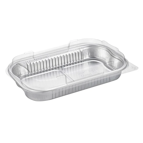 Talthi - Aluminum Rect Container W/Lid 650ML 15EA