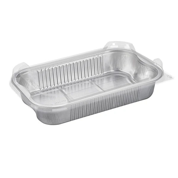 Talthi - Aluminum Rect Container W/Lid 1400ML 10EA