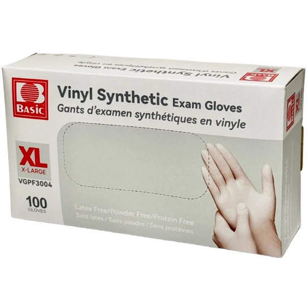 Basic - Extra Large Vinyl Glove Clear 100CT