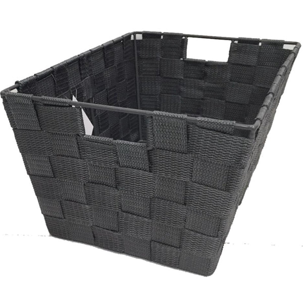 Ity - Single Rectangular Storage Basket Grey EA
