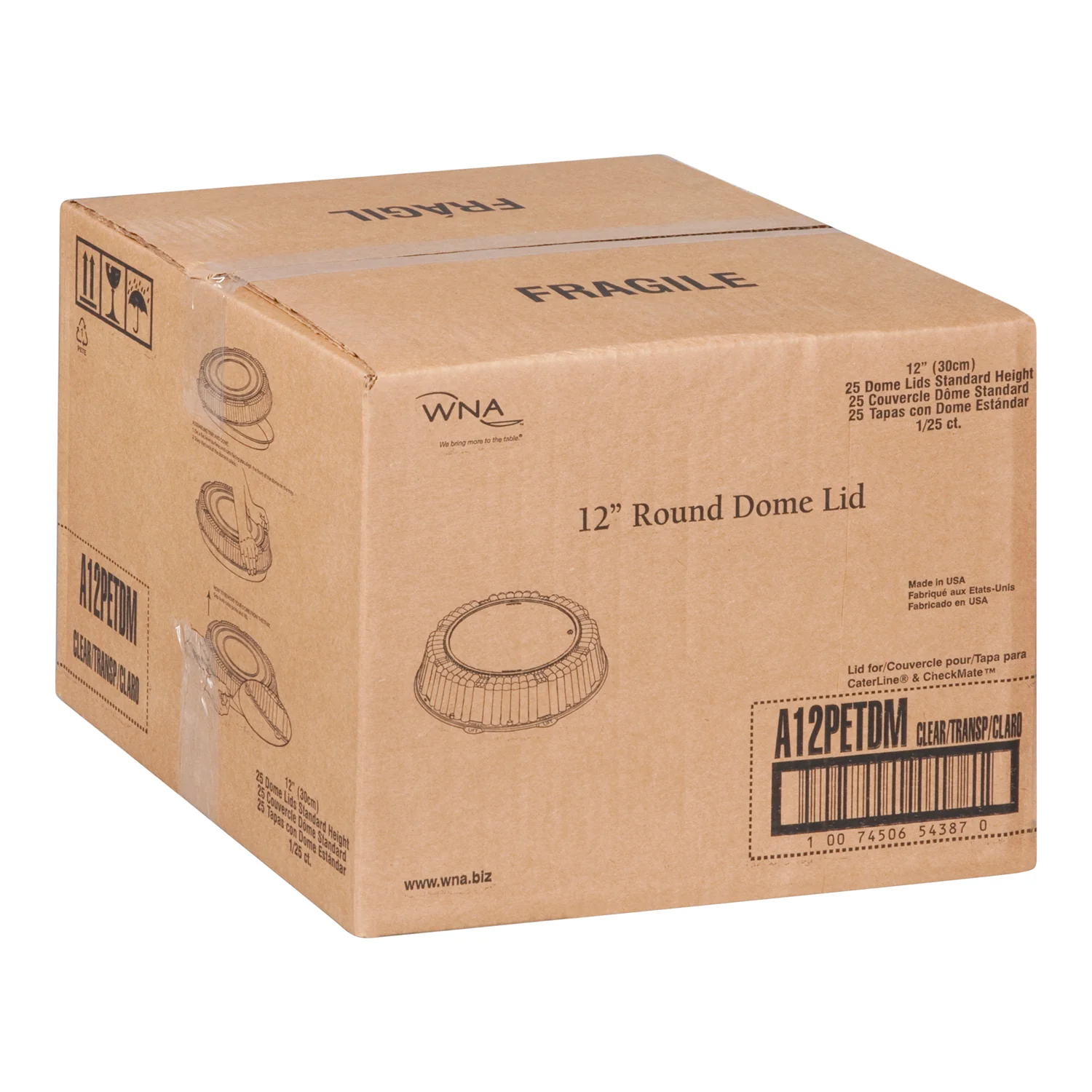 Polar - Wna 12IN Round Dome Lid 5x5 PK