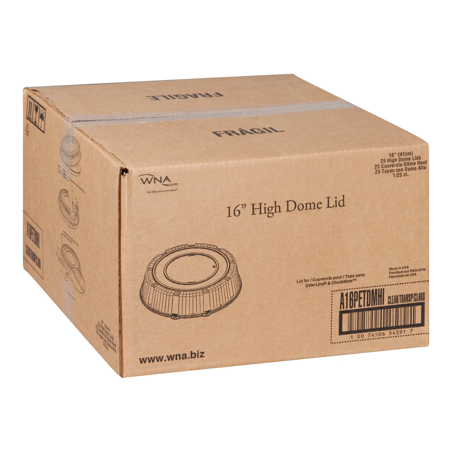 Polar - Wna 16IN High Dome Lid 5x5 PK
