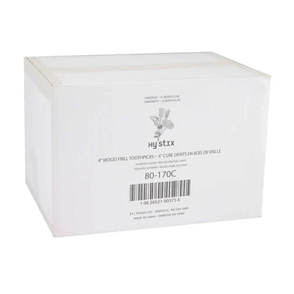 Hy Stix - Toothpicks 4in Frill 10x1000 PK