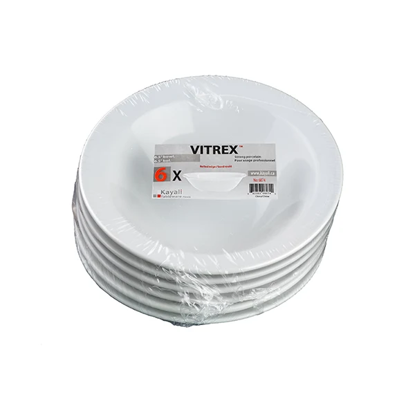 Vitrex - 6.5IN Bowl With Rim 6x6 PK