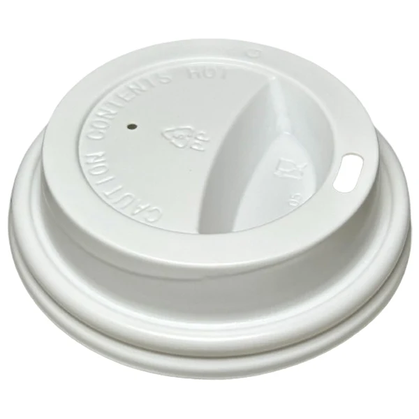 E2E - 80mm White Dome Ps Hot Lid 20x50 EA