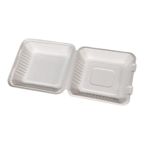 New Wave - 8in Bagasse Clamshell 4x50EA