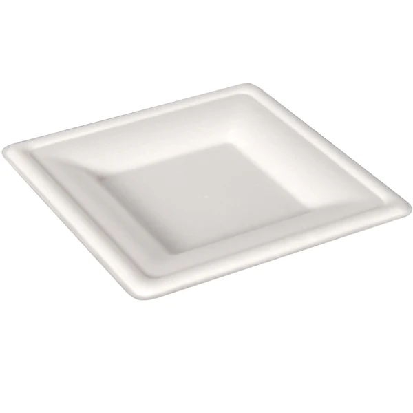 Newwave - Bamboo 10" Bagasse Square Plates 10x50 EA