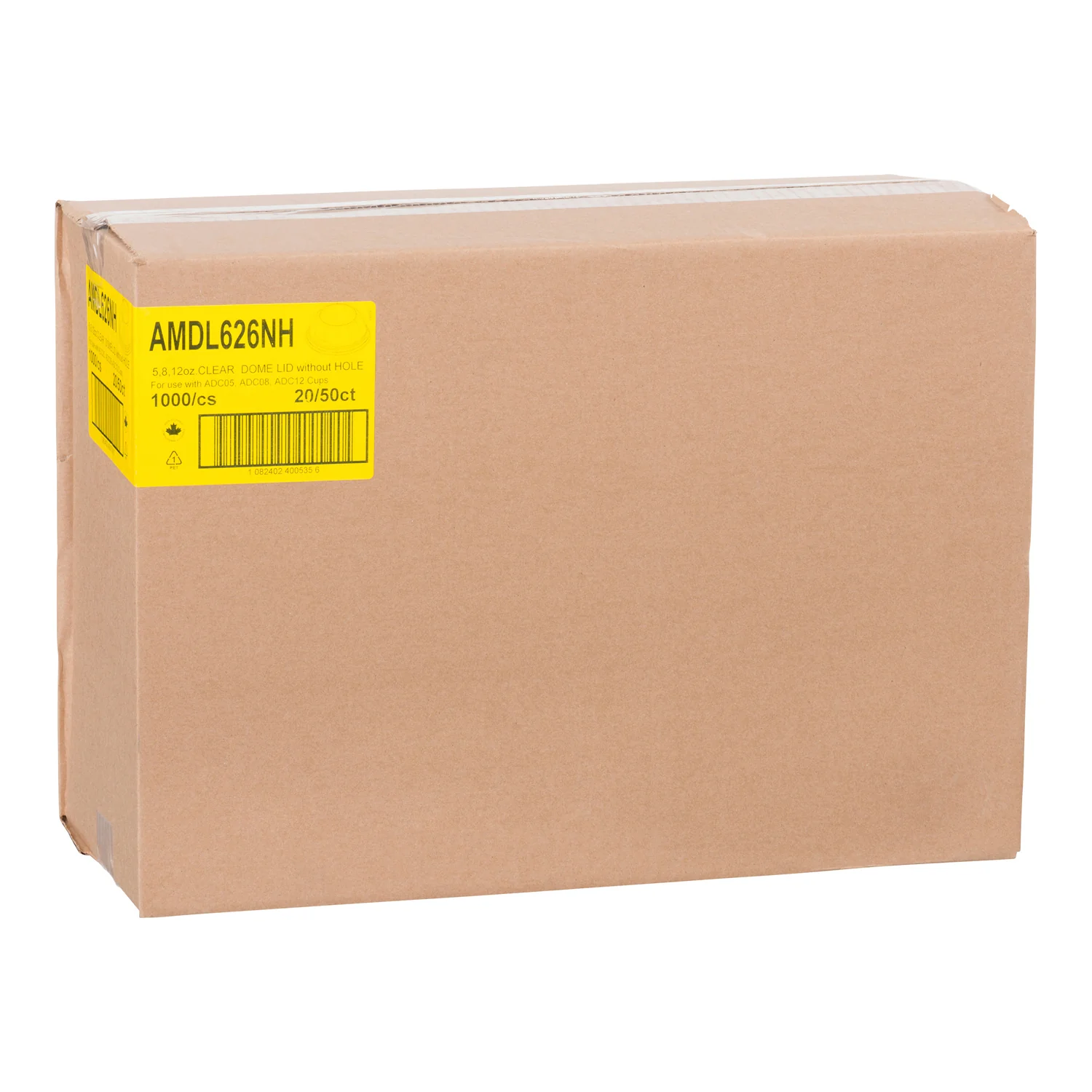 Amhil - 16/24 Dome Lids NO Hole 20x50 EA