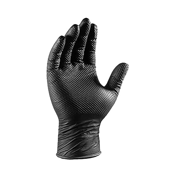 Precision Grip - Nitrile 2XL Powder Free Gloves Black 10x90 CT