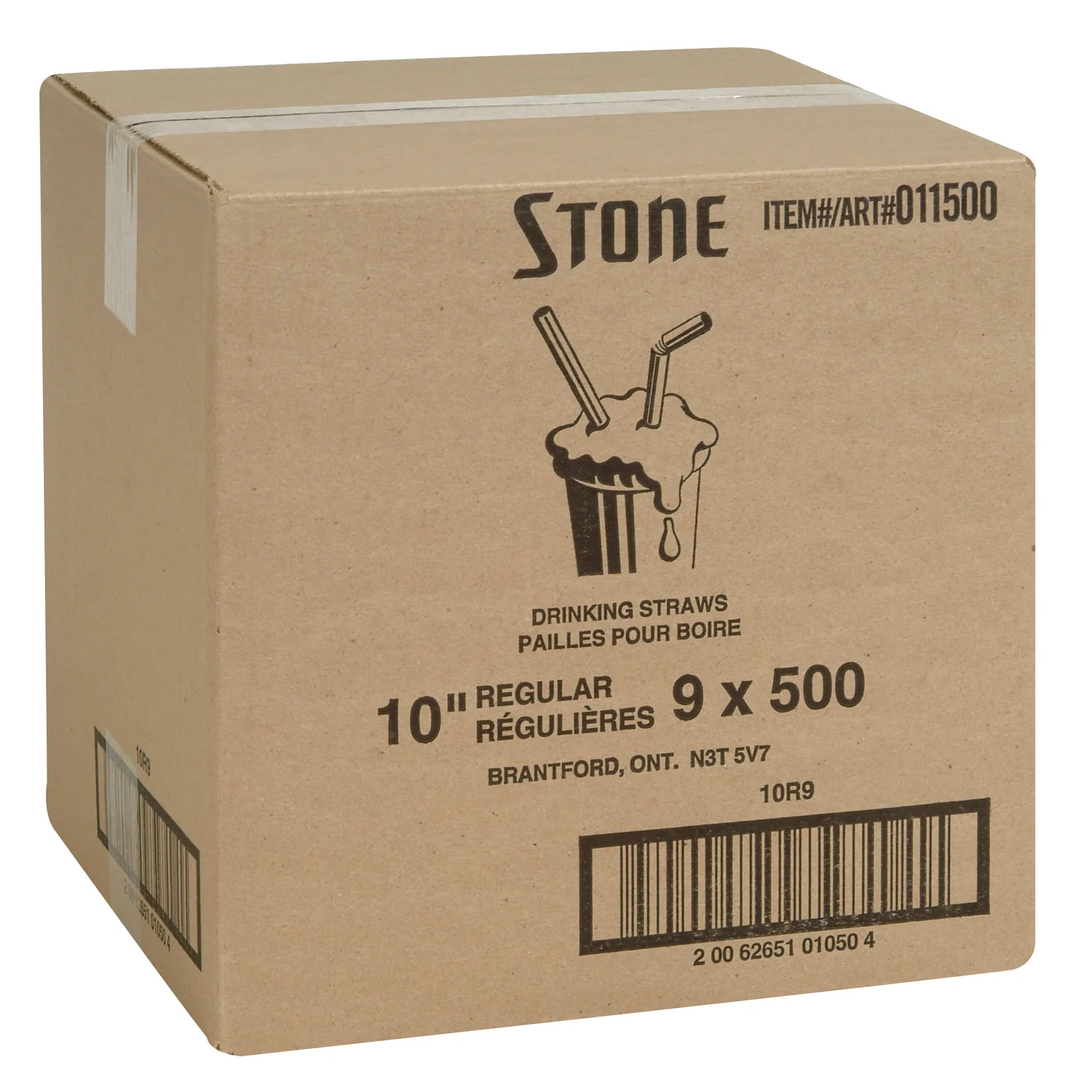 Stone - Straw 10" Regular 9x500 EA