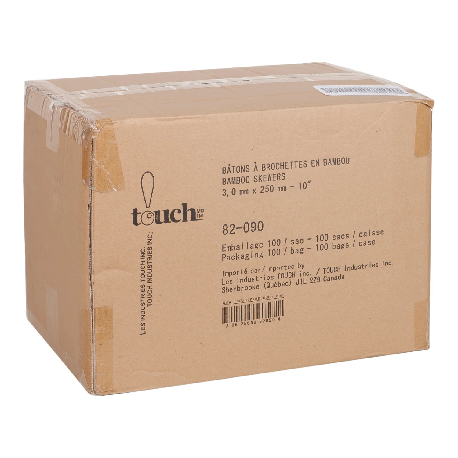 Touch - Bamboo Skewers 10in 100x100EA