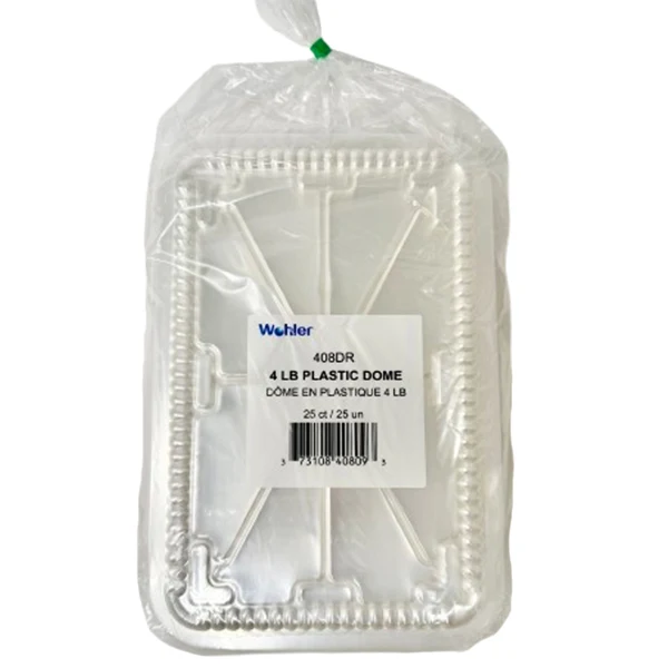 Wohler - 4LB Plastic Dome Lid 10x25 CT