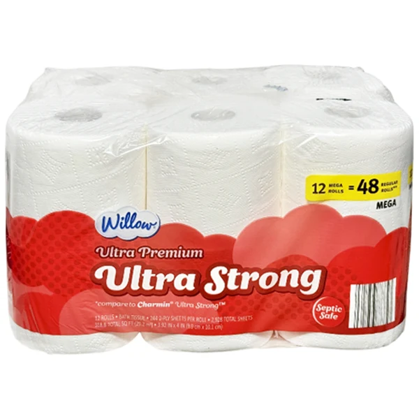 Willow - Ultra Strong Bath Tissue 12=48 Rolls 12PK