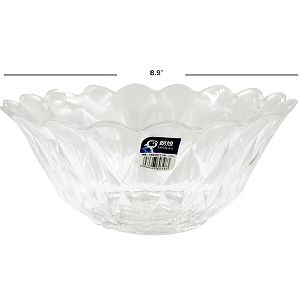 Houseware - Bowl Glass 9x9x4IN 2PC
