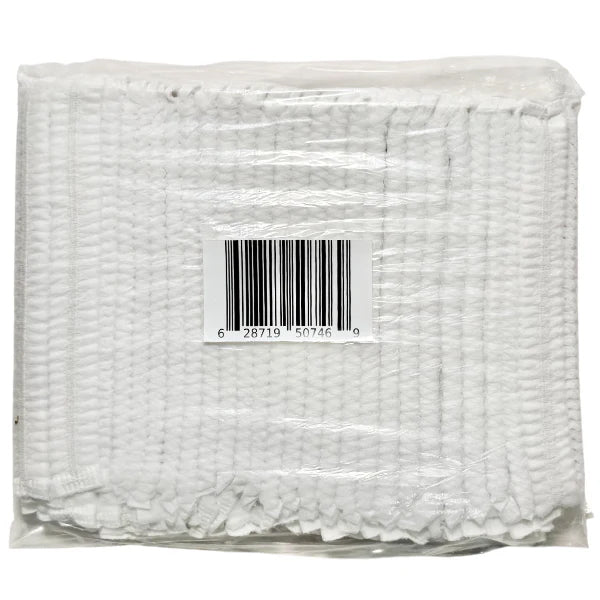 Safe-T Wear - 21IN White Pleated Hairnet 10x100 PK