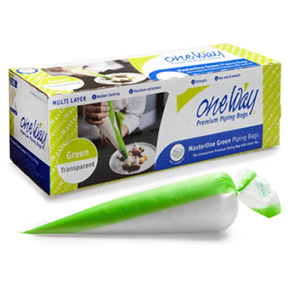 One Way - Masterline Green 18in Piping Bags 100EA