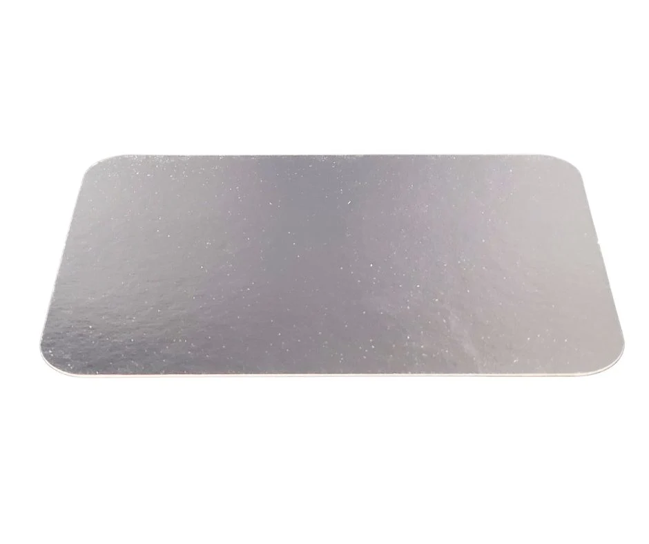 Rhino - Flat Paper Lids for 2 1/4 lb Oblong- H685 — Case (125 CT)