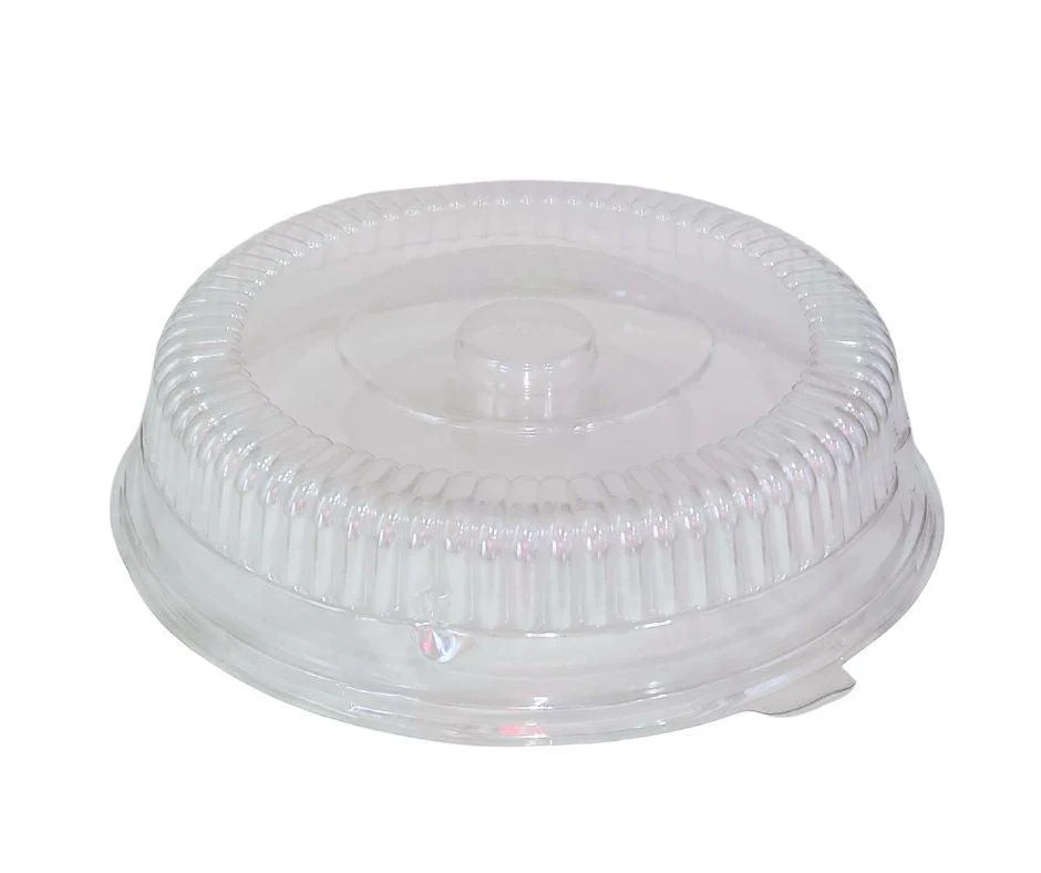 Rhino-Foil - 12" Clear Plastic Lid for Round Catering Tray - AR202R — Case (5 CT)