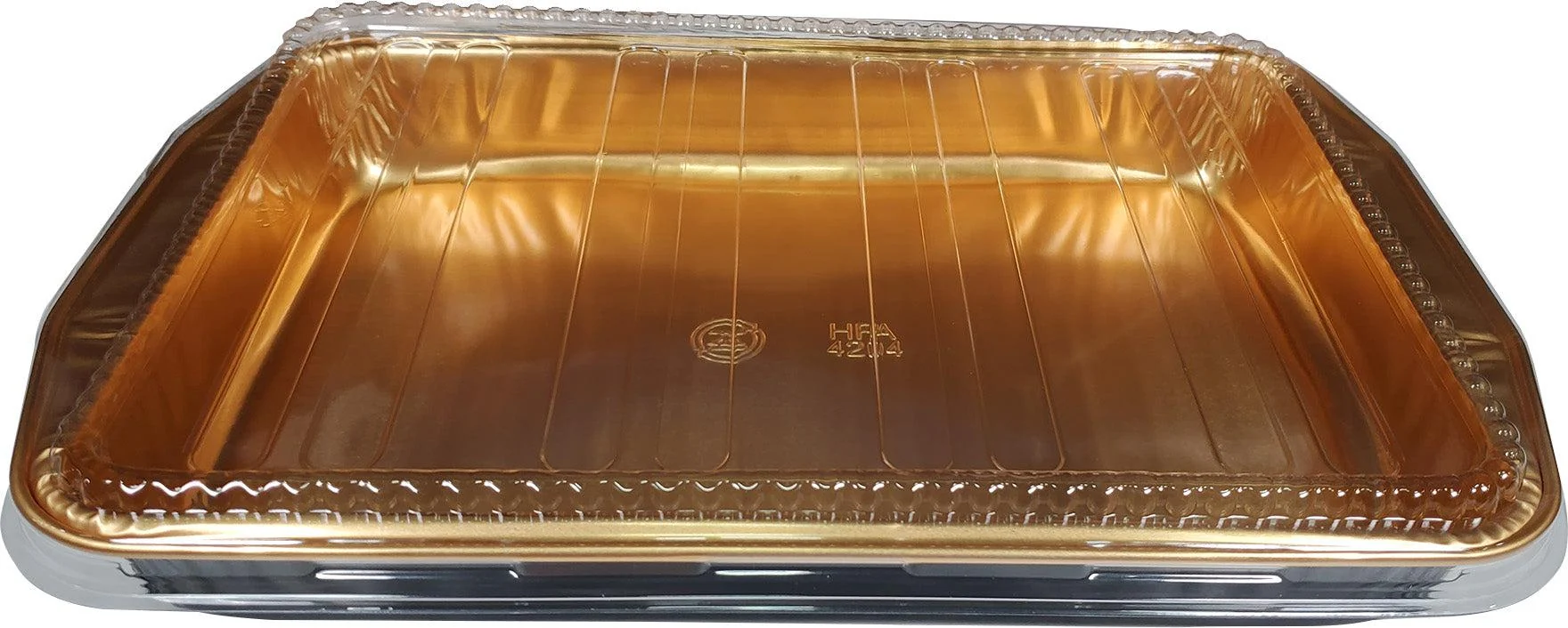 Hfa - Rectangular Gourmet To Go With Lids - Black+Gold - Large - 4204-80-25WLDL