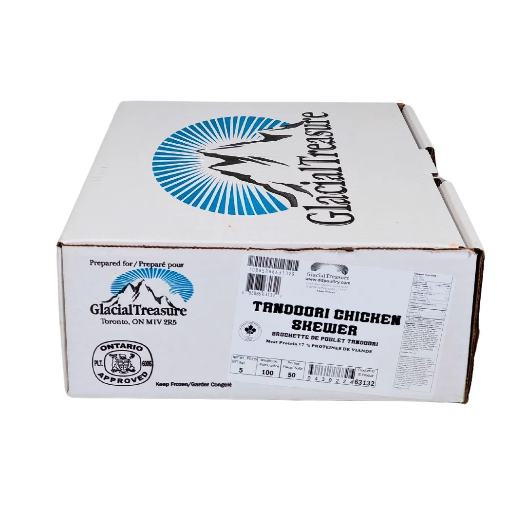 Frozen - Glacial Treasures - Raw - Tandoori Skewers-100 G Halal