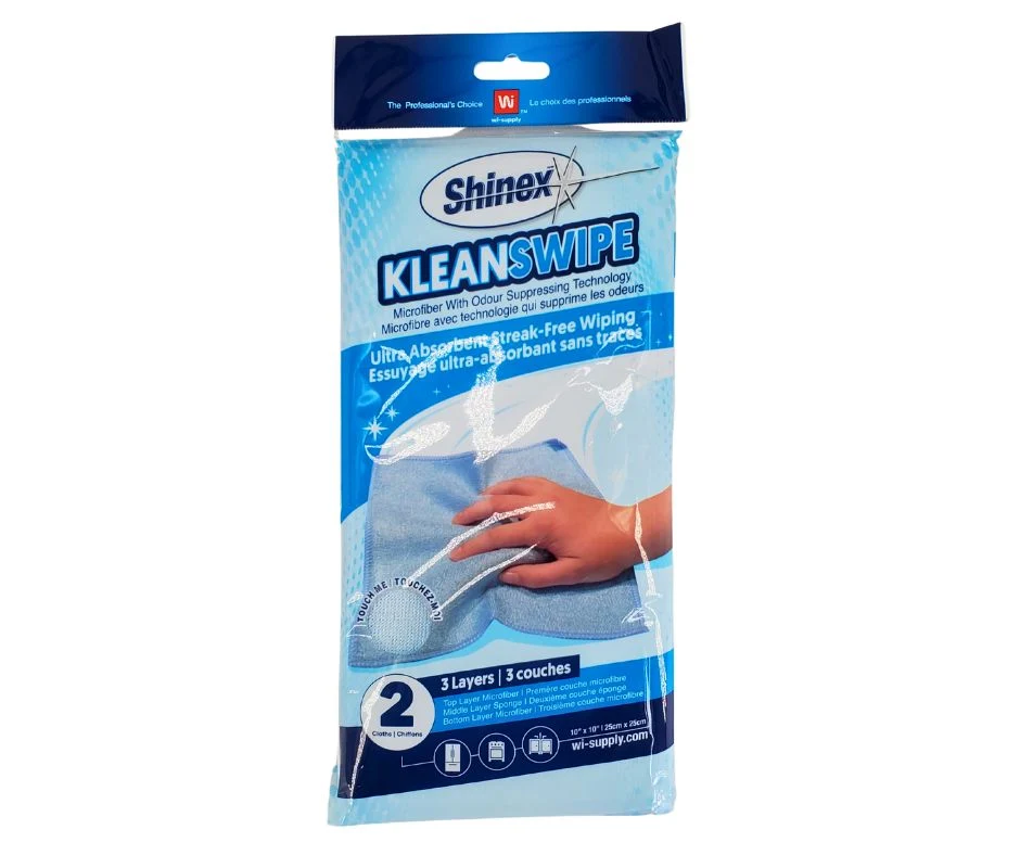 Shinex - Klenswipe Microfiber with Odour Wipes — Case (24 x 2 CT)
