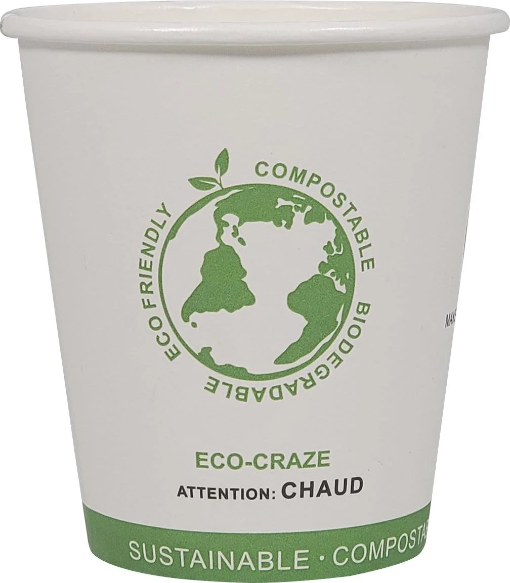 Eco-Craze - 10oz PLA Single Wall Hot Paper Cup — Case (50 CT)