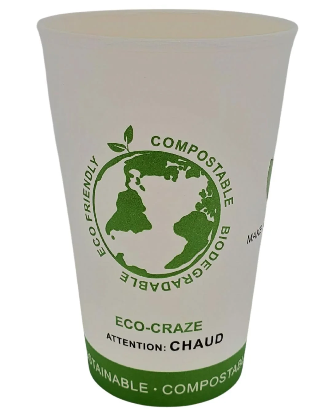 Eco-Craze - 16oz PLA Single Wall Hot Paper Cup - Printed — Case (20 x 50 CT)