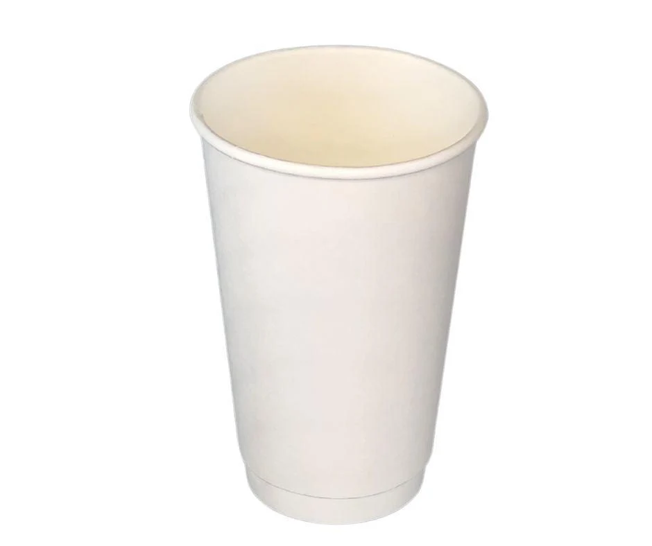 Morning Dew - 16oz Hot Paper Cup - Double Wall - White - D-H16W — Case (25 CT)
