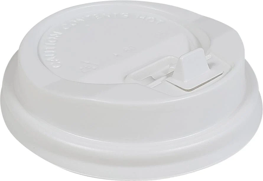 Morning Dew - Lock Back, Dome Sip Lid for 8 oz Tall Hot Paper Cups - White — Case (20 x 50 CT)