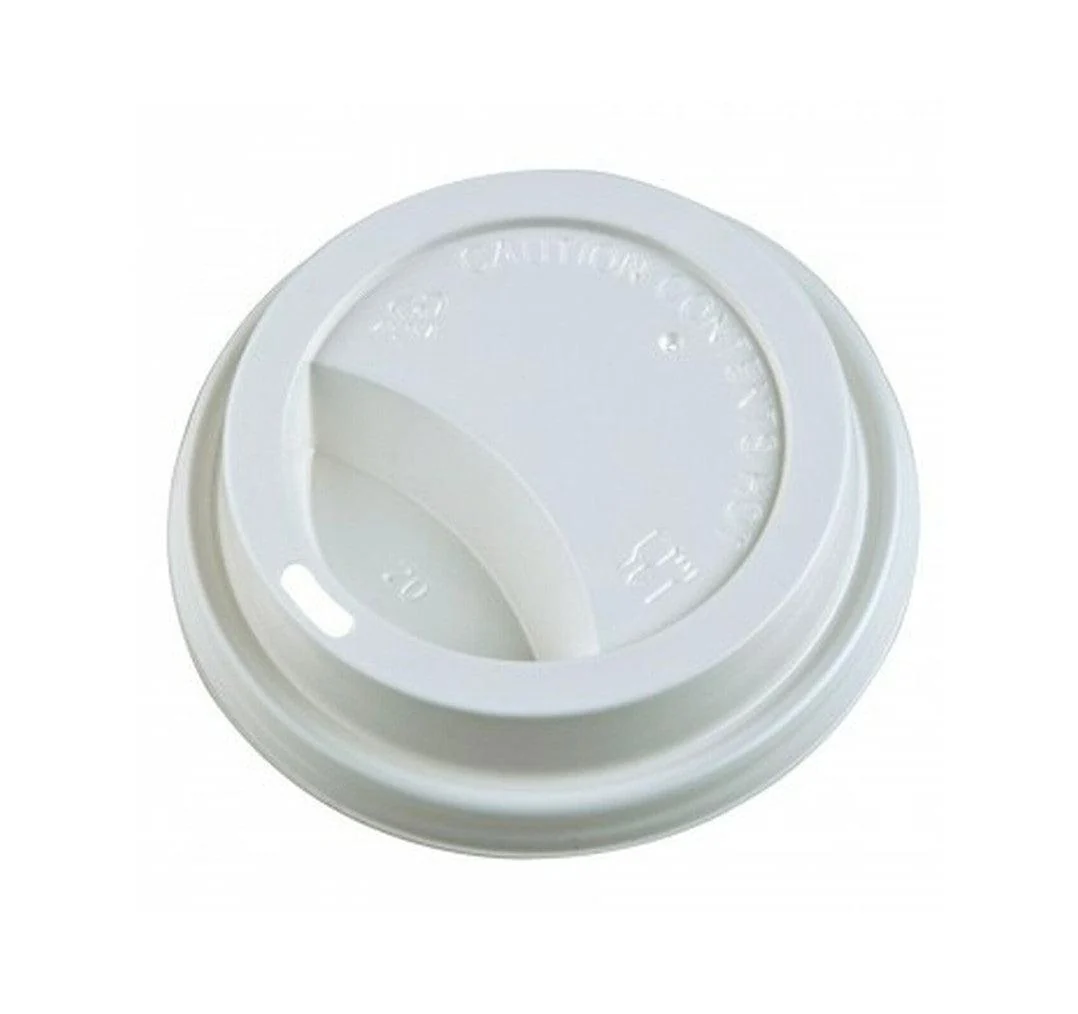 Morning Dew - Dome Sip Lid for 8 oz Tall Hot Paper Cups - White - 8DL-W — Each (50 CT)