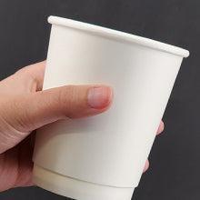 Morning Dew - 10oz Squat Hot Paper Cup - Double Wall - White - D-H10SW — Case (25 CT)