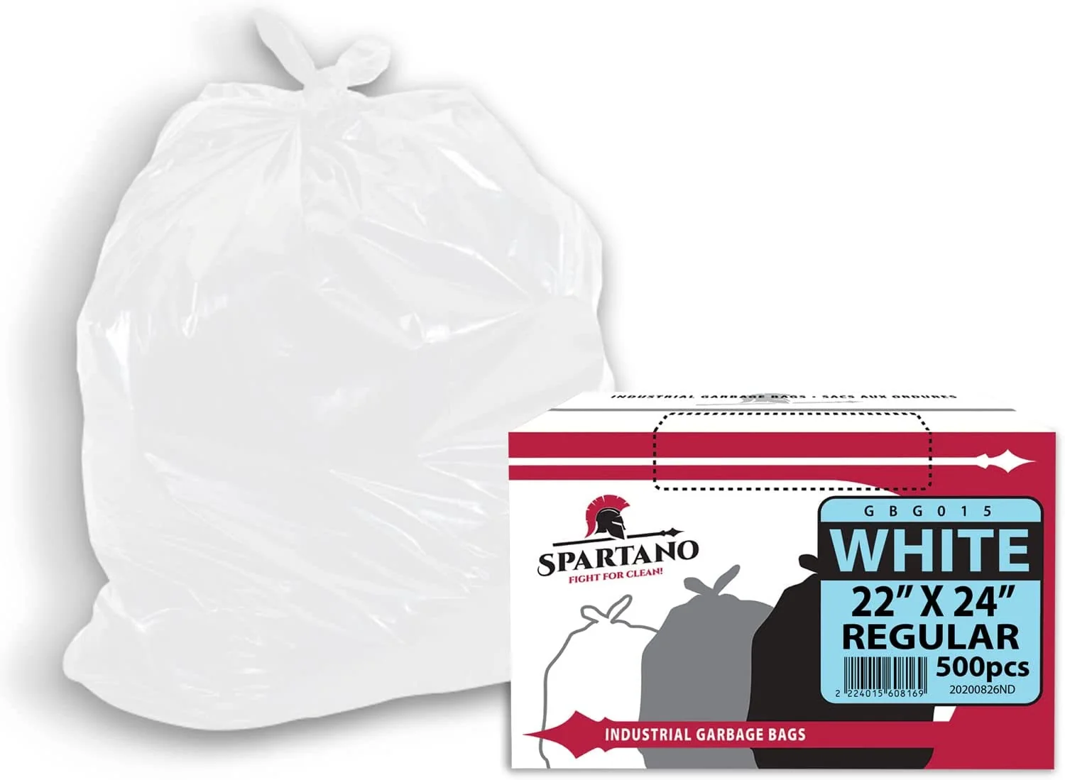 Spartano - Garbage Bags - Regular - White - 22"x24"