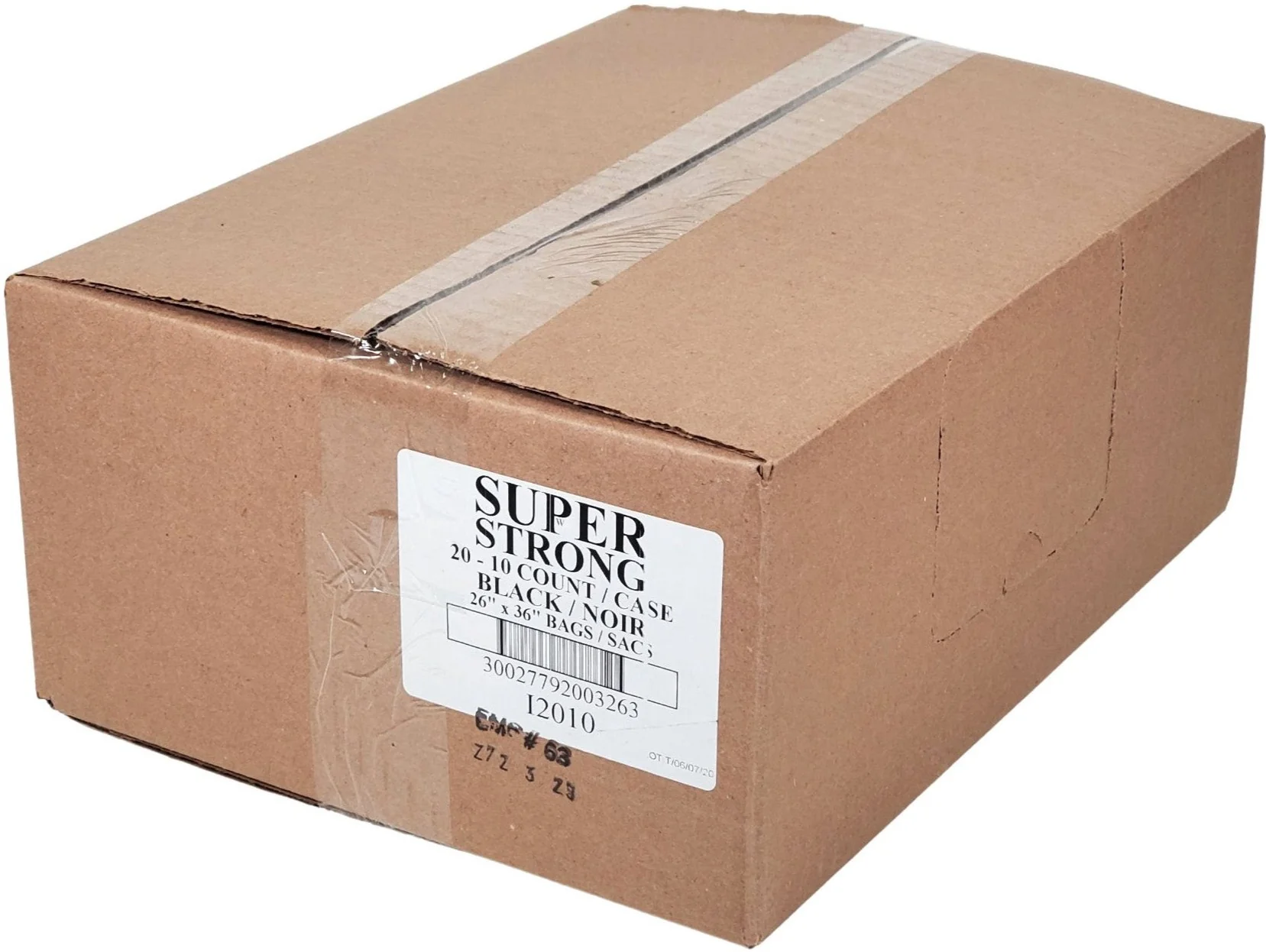 Garbage Bags - Black - 26"x36" - Retail — Case (10 CT)