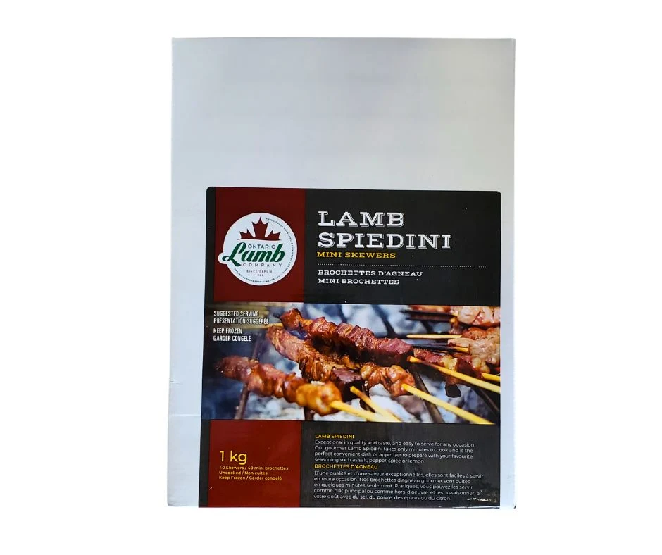 Beef Factory - Ontario Lamb Spiedini - Skewers - 40 Count — Each (1 KG)