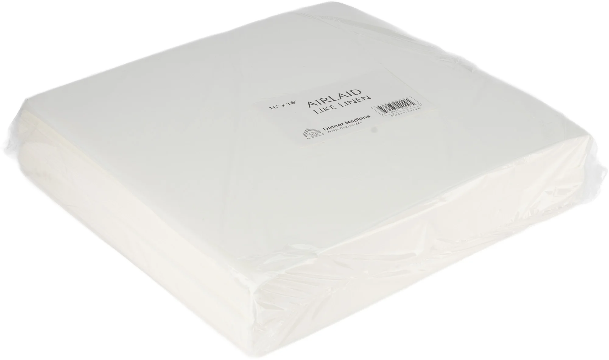 Mayfair - 16x16" - Airlaid Napkin - Flat Pack - White