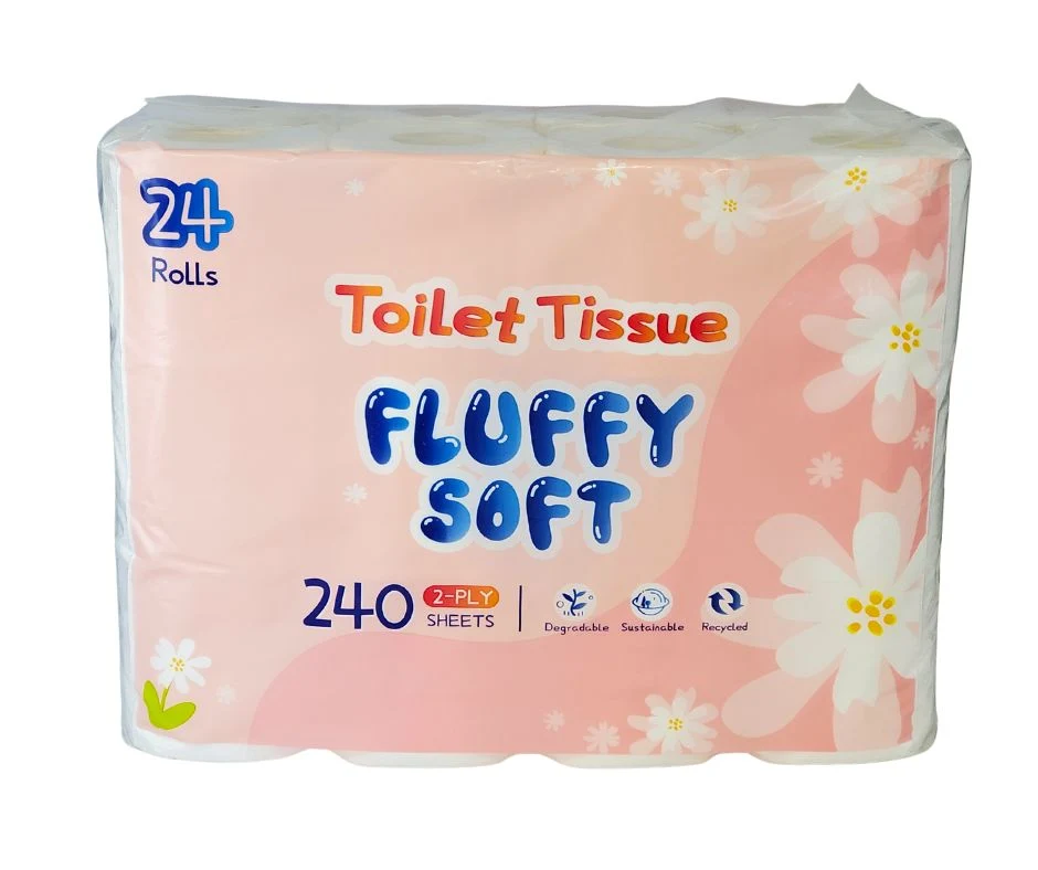 Fluffy Soft - Toilet Tissue - 2 ply - White — Each (24 CT)