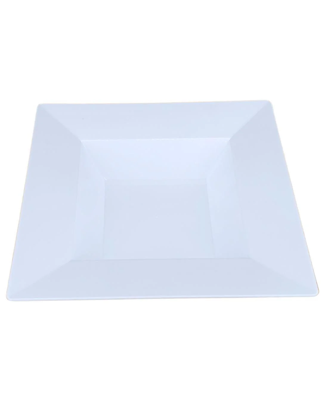 8.5" Square Plastic Bowl - White / SB85 — Each (20 CT)