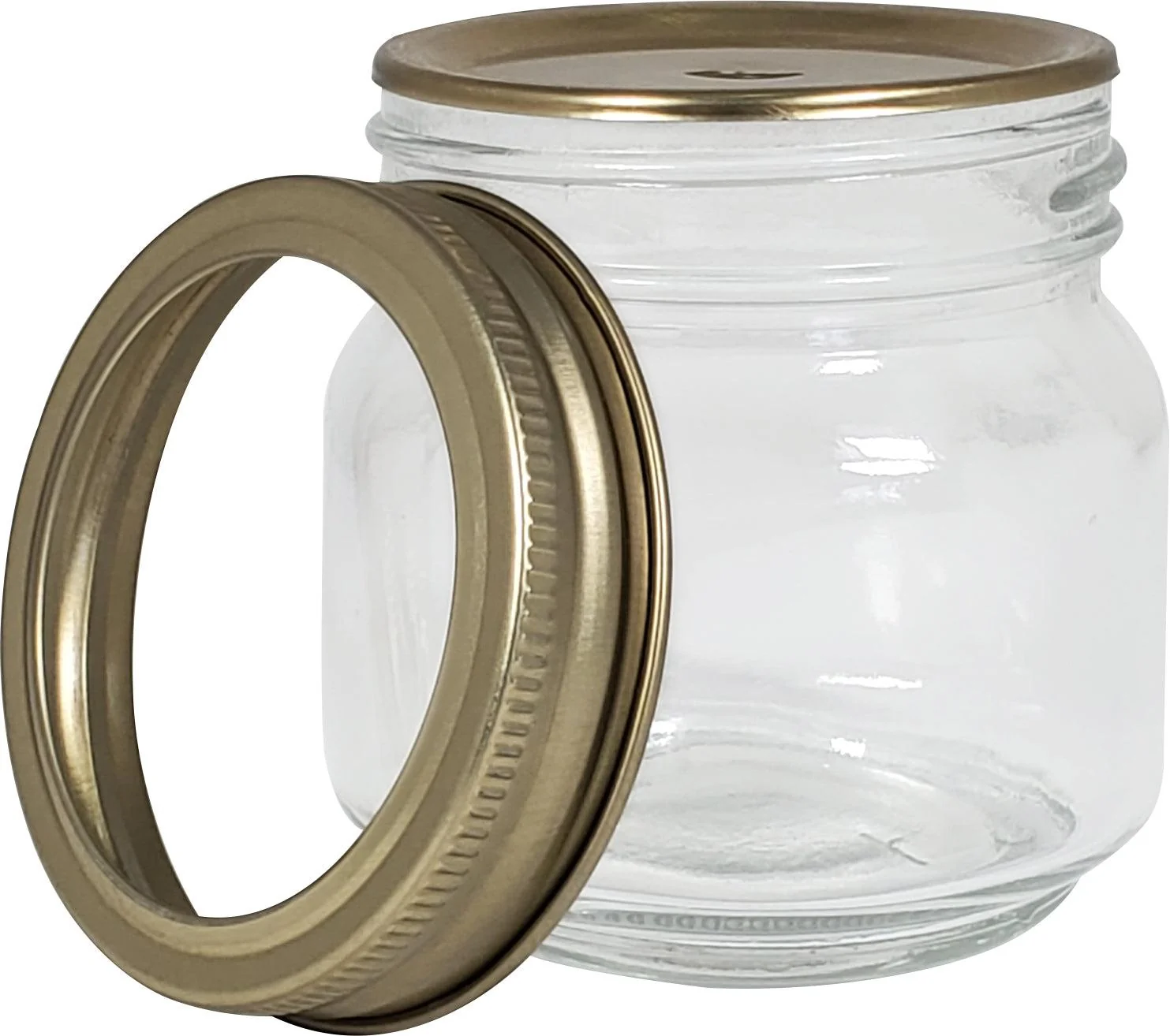 Mason / Canning Jar w/Lid - 8oz/236ml — Each (1 CT)