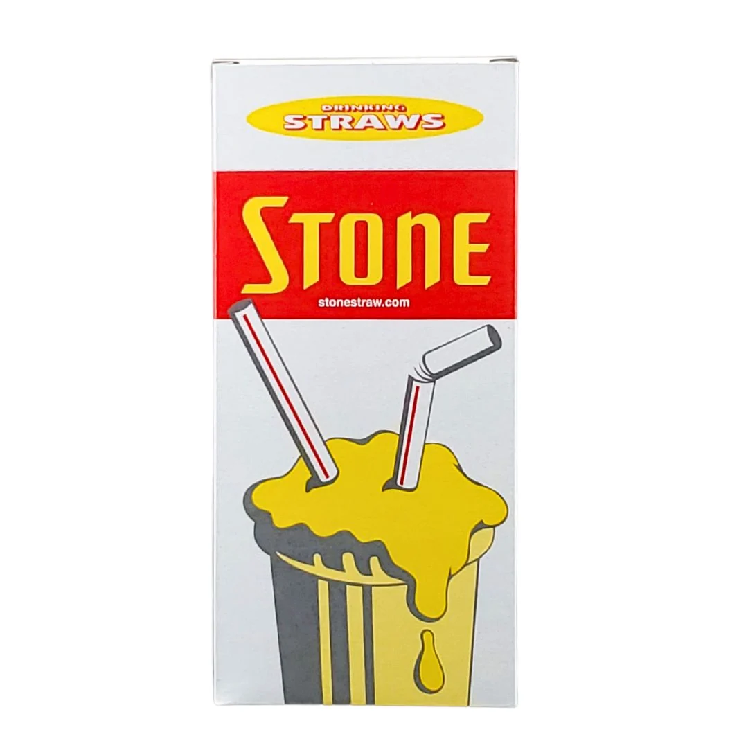 Stone - Plastic Straw - 8" Milkshake - 020500 — Case (9 x 250 CT)