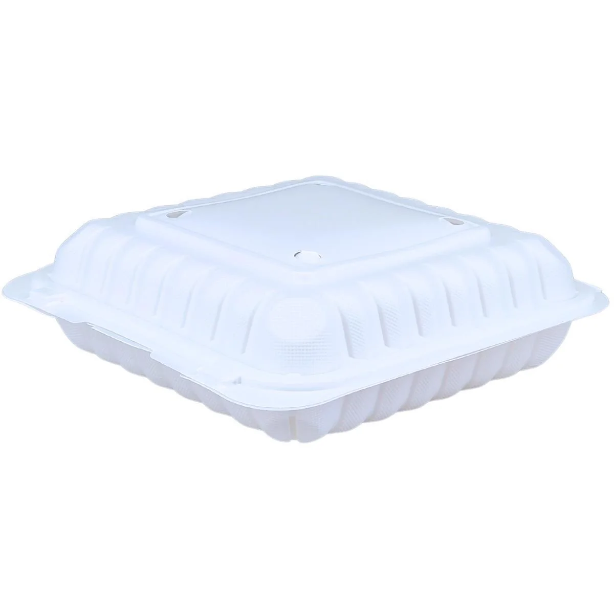 Eco-Craze Mfpp Clamshell Container 9x9x2.6" -1 Compt. White