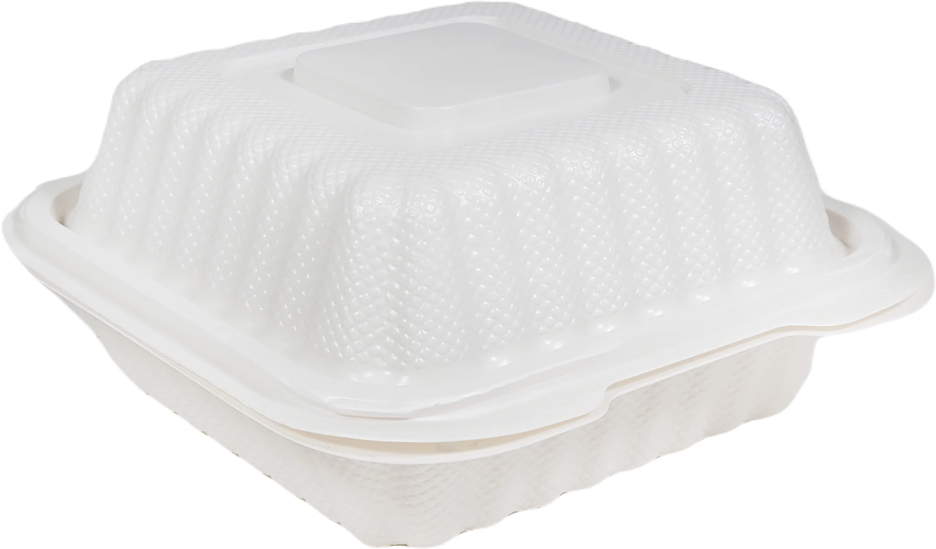 Lr - Mfpp Clamshell Container - 6x6x3 - White - Ep-6