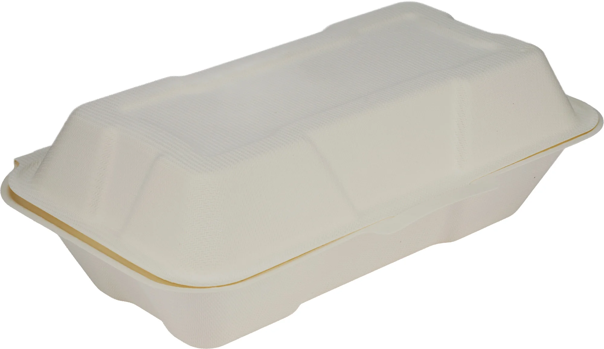Eco-Craze - Hot Dog - 8.45"x4.72"x2.77" - Bagasse Clamshell Container — Case (100 CT)