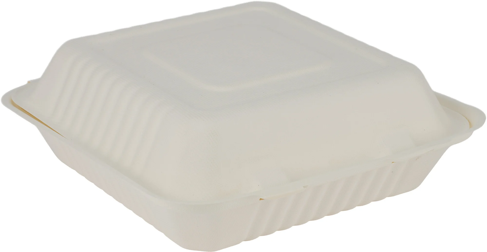 Eco-Craze - 9X9 Bagasse Clamshell Container — Case (50 CT)