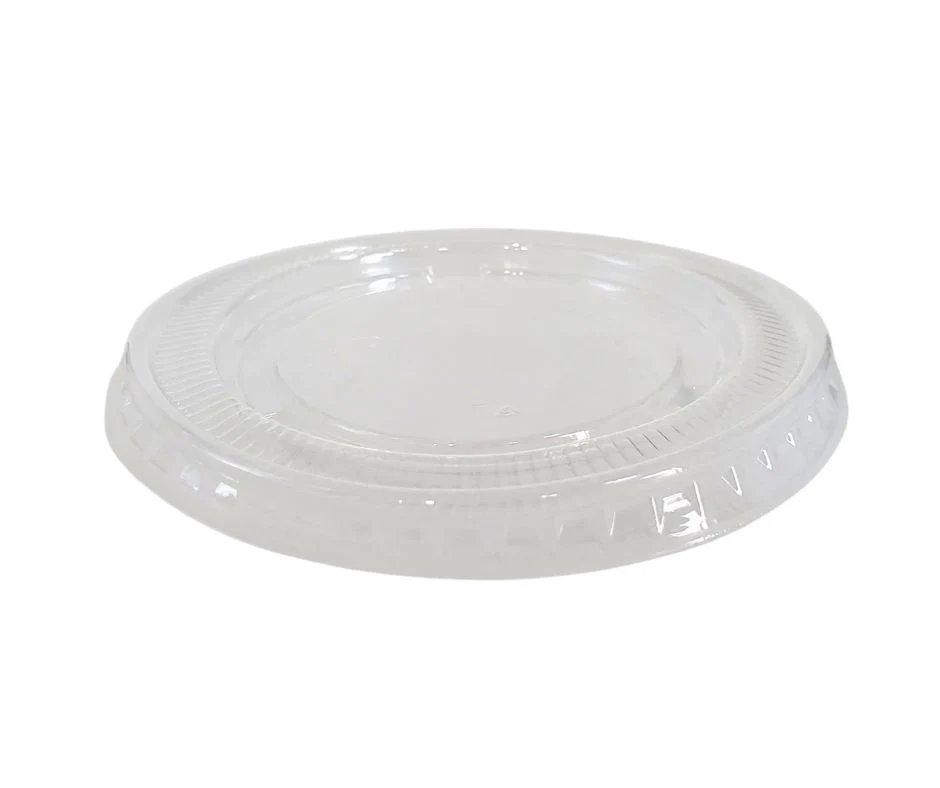Value+ - 3.25oz-4oz PET Flat Portion Cup Lids - PC400L - 74mm — Case (250 CT)