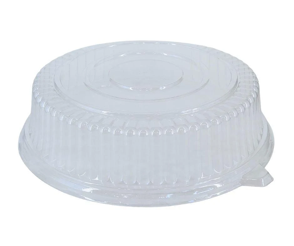 Value+ - CTP-12RL - 12" Lid for Round Catering Tray - Clear PET — Case (5 CT)