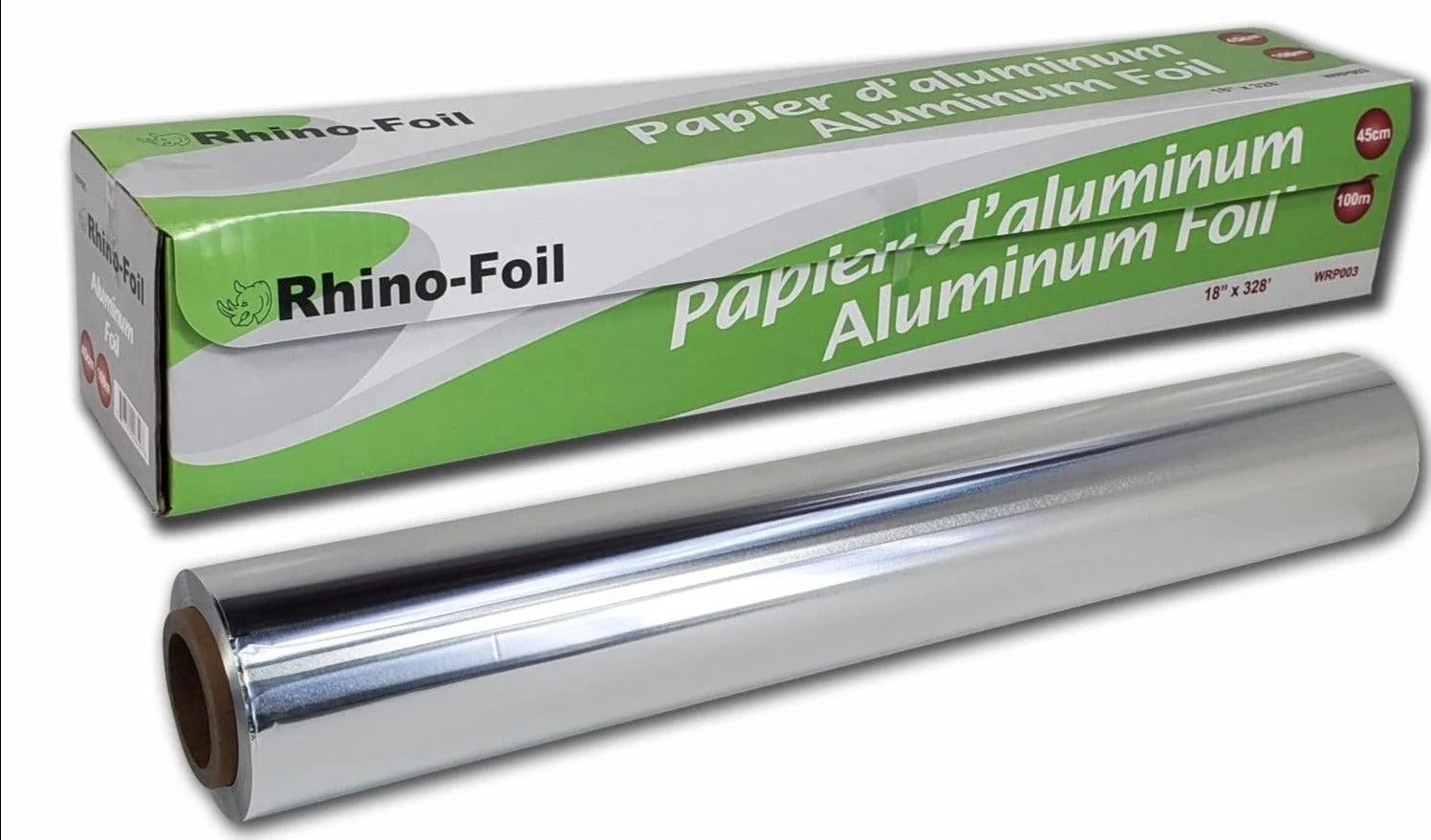 Rhino-Foil - 18" Aluminium Foil Roll - 100M — Case (6 CT)