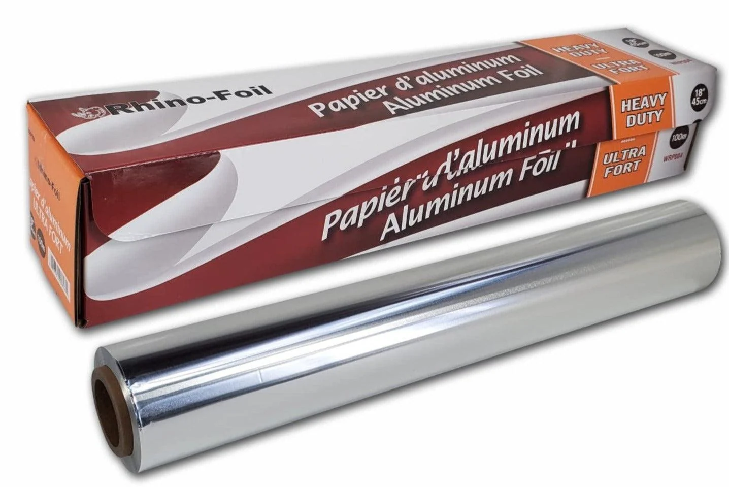 Rhino-Foil - 18" Aluminium Foil Roll - Heavy Duty - 100M — Case (6 CT)