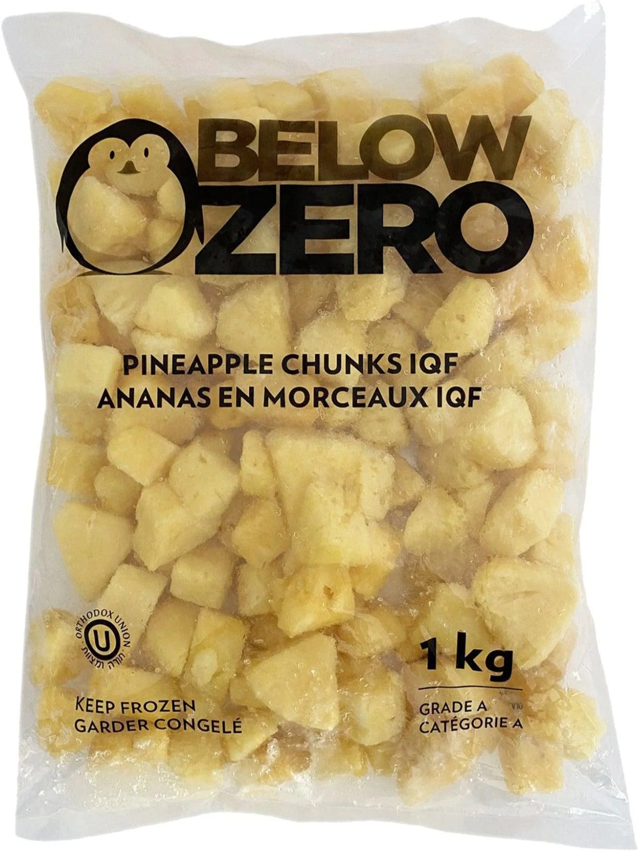 Below Zero - IQF Pineapples Chunks - 6505 — Each (1 KG)