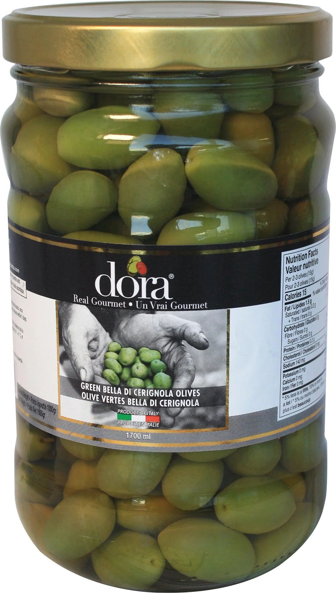 Dora - Olives - Cerignola — Case (6 x 1.7 L)
