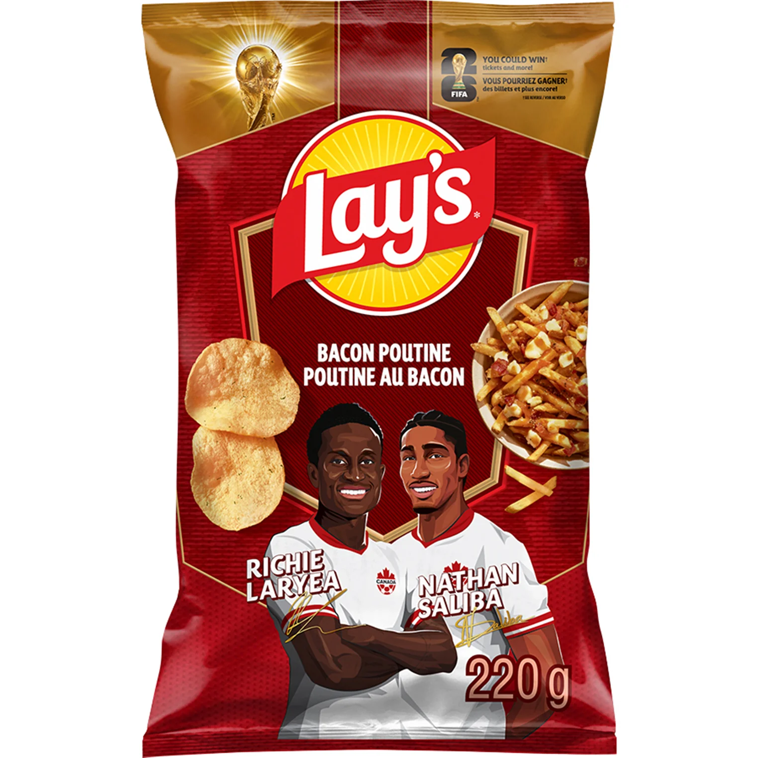 Lays - Bacon Poutine Potato Chips 18x220 GR